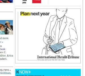 IHT diary ad IHT diary ad