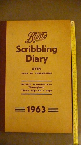 boots scribbling diary 1963
