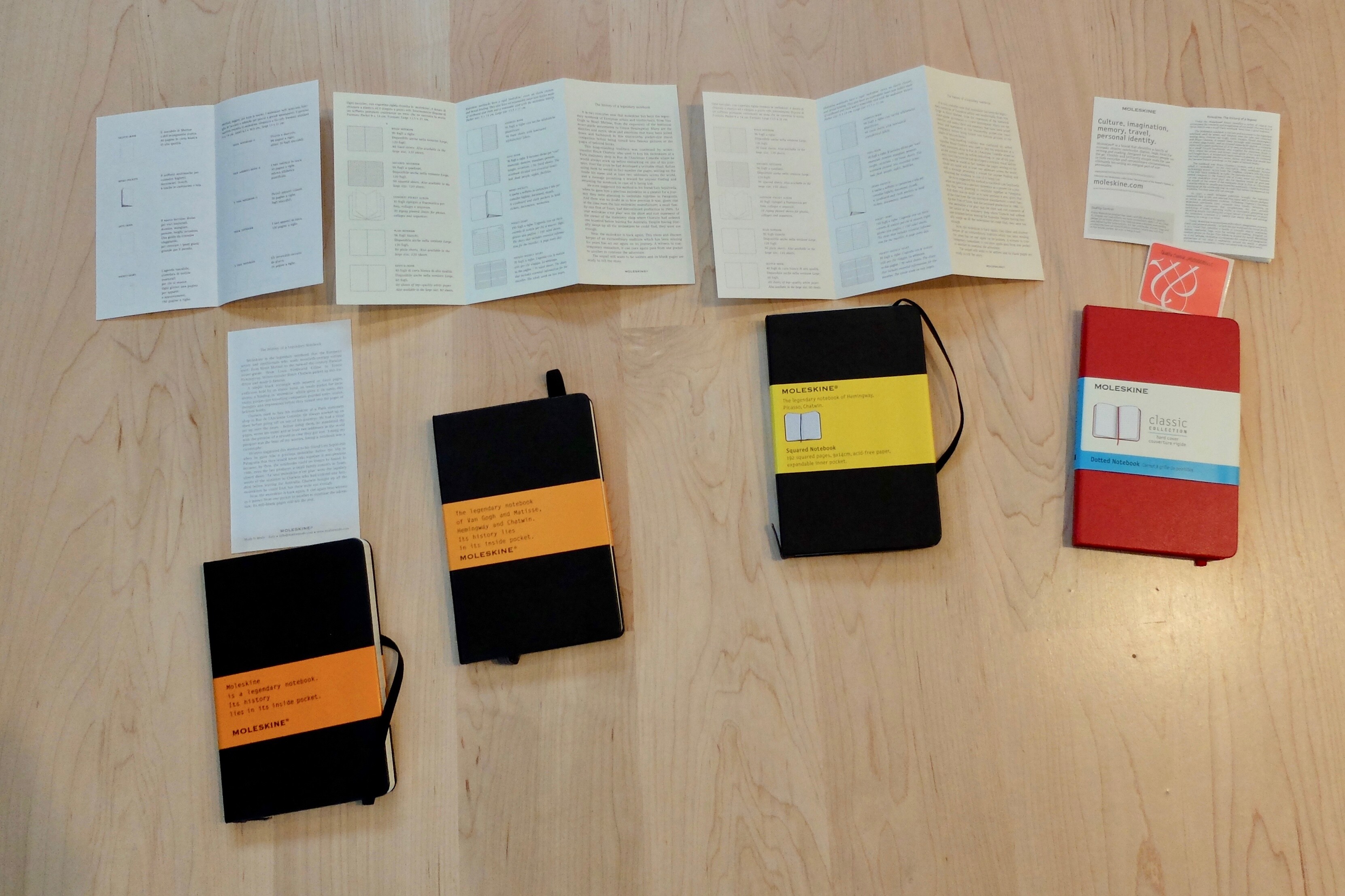 The Evolution of Moleskine Notebook Packaging | Notebook Stories