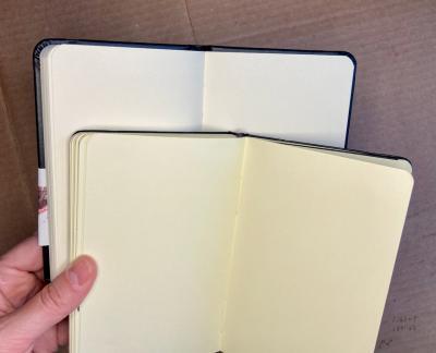 Talens sketchbook vs moleskine sketchbook paper color