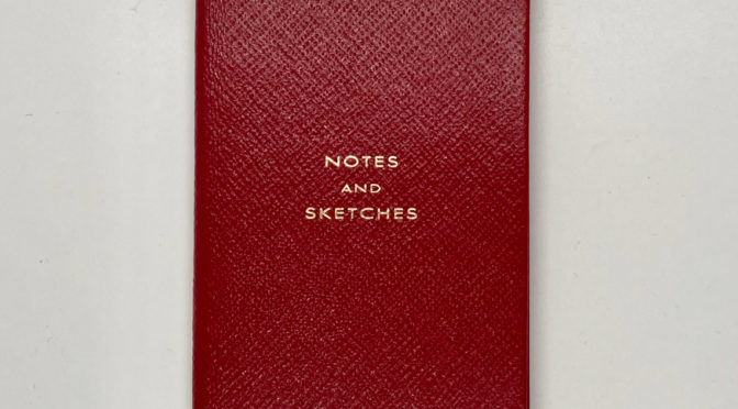 Luxury Notebook Smythson of Bond Street With Leather Cover 