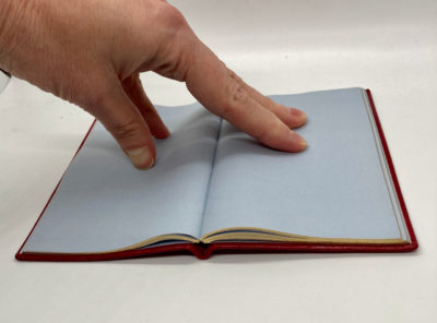 smythson notebook open flat