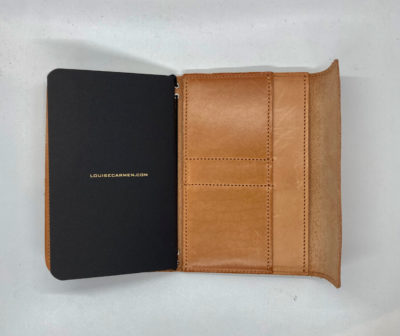 louise carmen leather refillable notebook