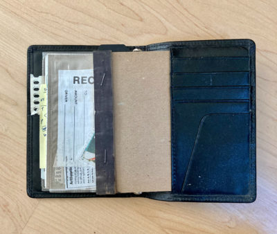 pocket filofax leather