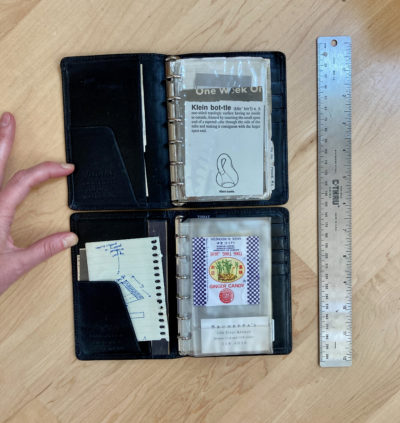 pocket filofax size comparison