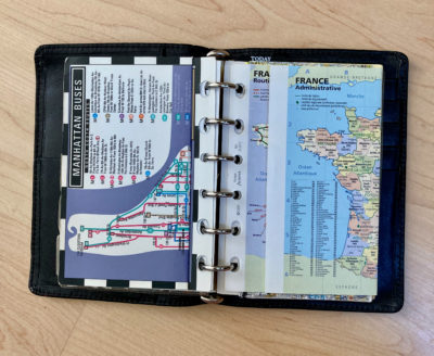 pocket filofax maps