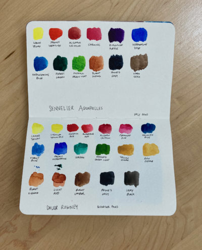 sennelier vs daler rowney watercolors