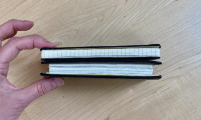 pocket slim lincoln filofax vs moleskine