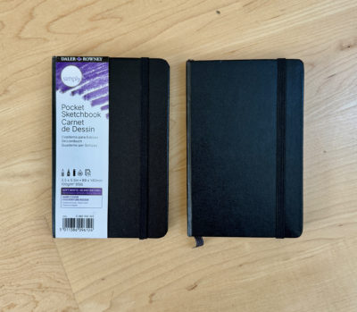 Daler Rowney simply pocket sketchbook vs Moleskine sketchbook