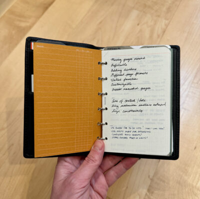 filofax with plotter inserts