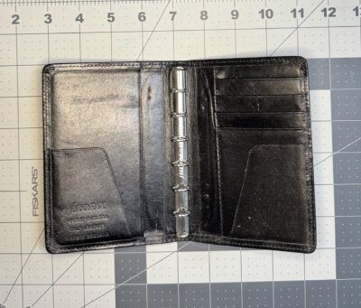 pocket chelsea filofax 1990s small rings interior