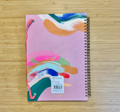 moglea notebook hand painted back cover