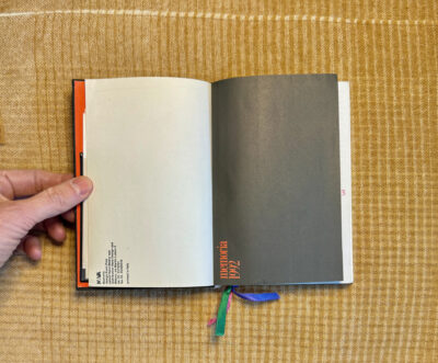 nava memoria 1992 diary inside pages brand info