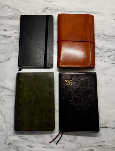 Louise Carmen, MeePlus, moleskine and nolty notebooks