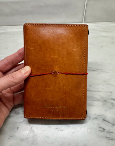 Louise carmen notebook frayed elastic