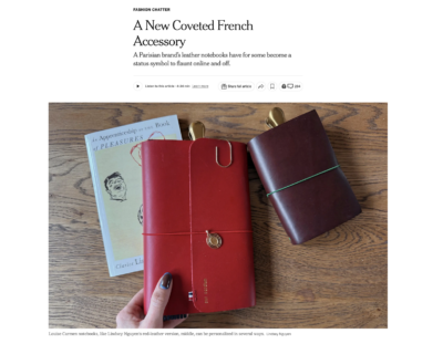 NY Times Louise Carmen notebook article