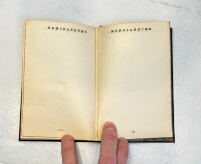 solider sailor diary memorandums