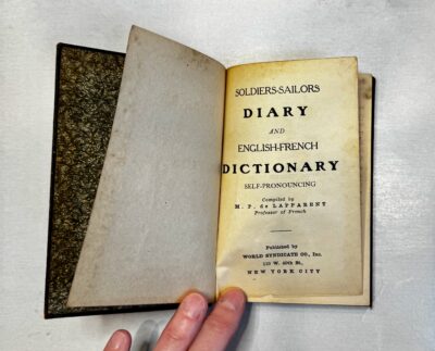 soldier sailor diary dictionary cover page