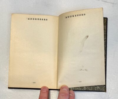 soldier sailor diary addresses