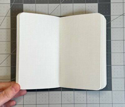 logical prime a6 slim grid notebook 2.5mm grid paper