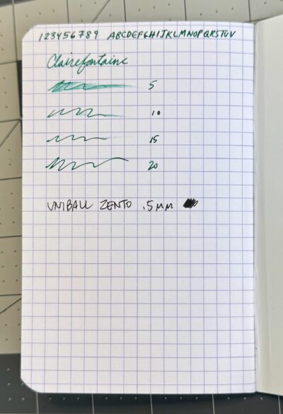 clairefontaine pocket squared notebook pen test