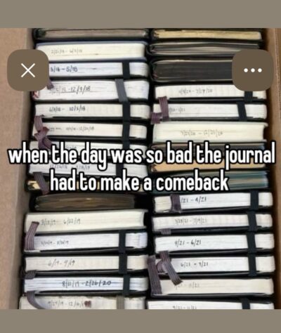 Pinterest meme based on notebook stories image