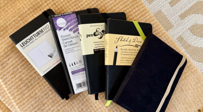 choosing a pocket sketchbook
