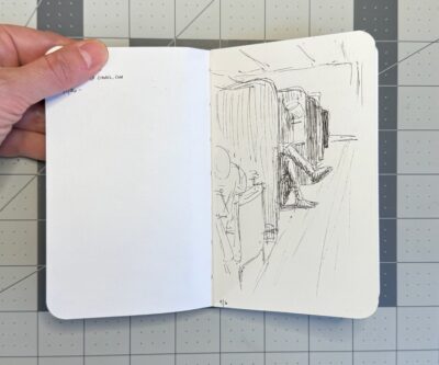 pen drawing in stillman and birn sketchbook